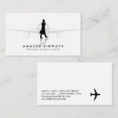 Zakelijk reizen visitekaartje (Voorkant / Achterkant)