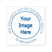 Zakelijk retour Thuisadres Zelfkoppeling Zelfinktende Stempel (Design)