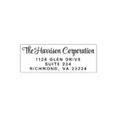 Zakelijk retouradres in script zelfinktende stempel (Design)