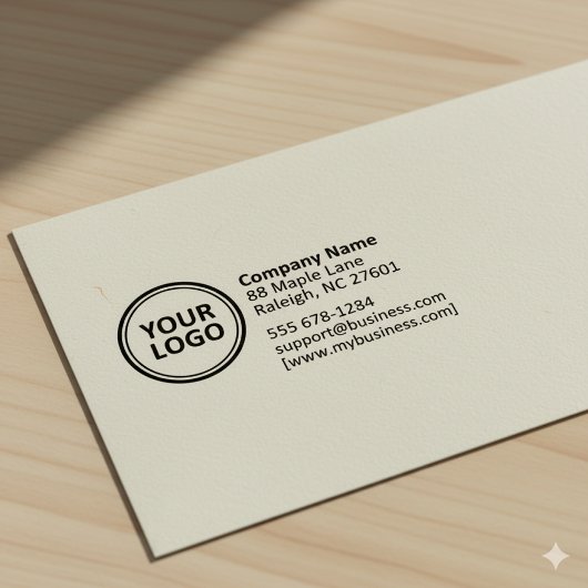 Zakelijk retouradres | Modern professioneel logo Zelfinktende Stempel