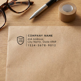 Zakelijk retouradres | Modern professioneel logo Zelfinktende Stempel
