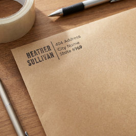 Zakelijk retouradres | Modern professioneel logo Zelfinktende Stempel