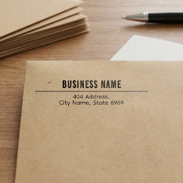 Zakelijk retouradres | Modern professioneel logo Zelfinktende Stempel