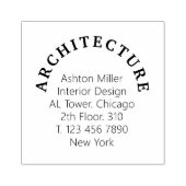 Zakelijk retouradres Professioneel minimaal Rubberstempel (Afrduk)