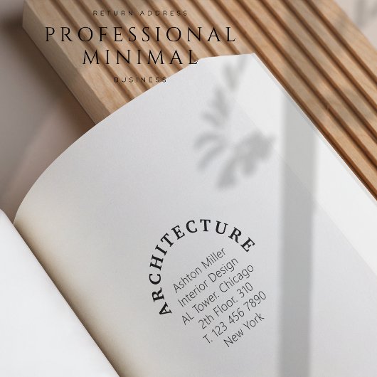 Zakelijk retouradres Professioneel minimaal Rubberstempel