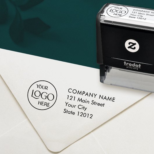 Zakelijk retouradres Professionele Logo Modern Zelfinktende Stempel