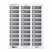Zakelijk retouradreslabel etiket (Full Sheet)