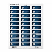 Zakelijk retouradreslabel etiket (Full Sheet)