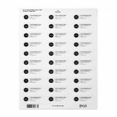 Zakelijk retouradreslabel etiket (Full Sheet)