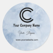 Zakelijk Ronde Sticker (Voorkant)