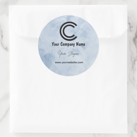 Zakelijk Ronde Sticker (Tas)