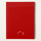 Zakelijk Rood- en Blauw Huis Logo Benoeming Boek Planner (Achterkant)