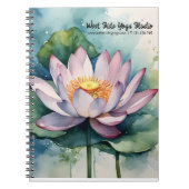 Zakelijk Roze Lotus Flower Notitieboek (Voorkant)