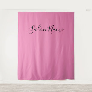 Zakelijk Roze Zwart Beauty Salon Foto Achtergrond Wandkleed