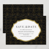 Zakelijk Save the Date Kaart (Voorkant / Achterkant)