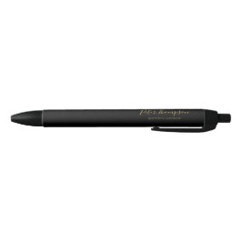 Zakelijk Schrift Elegante Handtekening Zwarte Inkt Pen