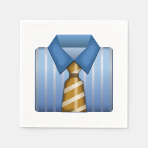 Zakelijk Shirt met Stropdas - Emoji Servet