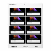 Zakelijk, slim ontwerp verzendlabel Vs 2 (Full Sheet)