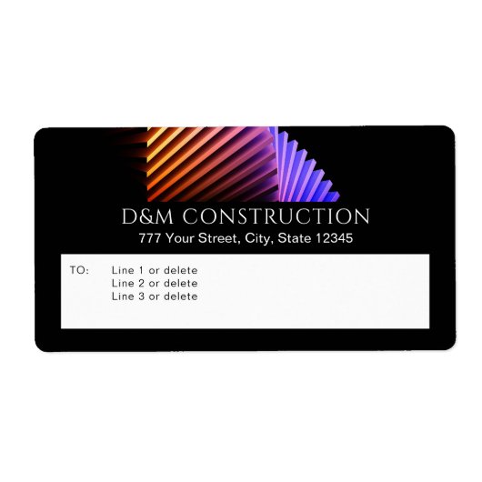 Zakelijk, Smart Design Verzendlabel vs 2 (Voorkant)