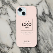 Zakelijk Social Media Blush Roze iPhone 15 Case