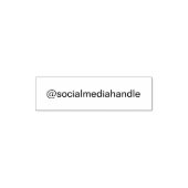 Zakelijk @ Social Media Handle Sjabloon Zelfinktende Stempel (Design)