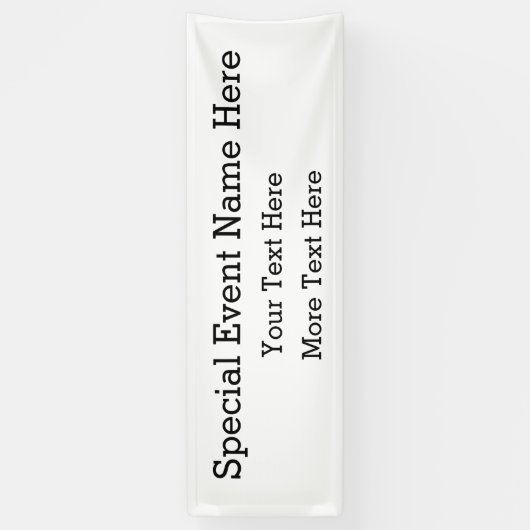 Zakelijk speciaal evenement spandoek (Verticaal)