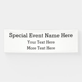 Zakelijk speciaal evenement spandoek