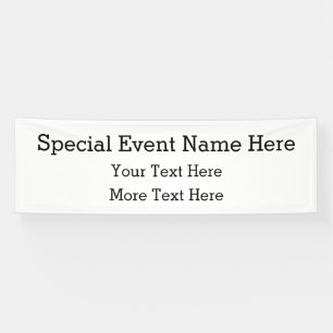 Zakelijk speciaal evenement spandoek