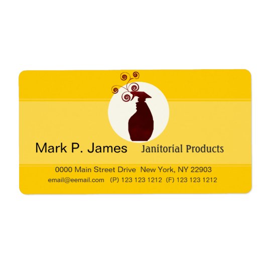 Zakelijk spuitflesontwerp etiket (Voorkant)