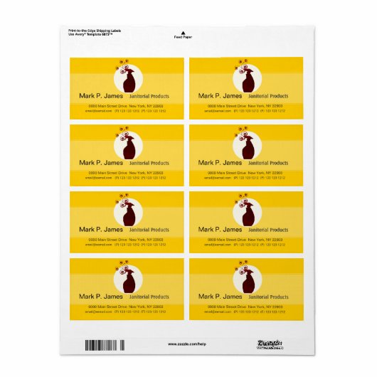 Zakelijk spuitflesontwerp etiket (Full Sheet)