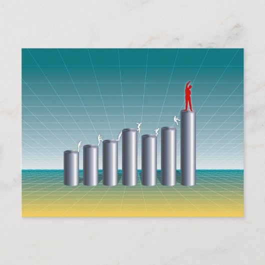 Zakelijk succes briefkaart (Voorkant)