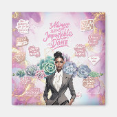 Zakelijk succes en empowerment van vrouwen magneet (Voorkant)