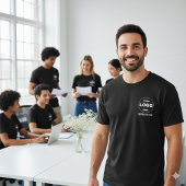 Zakelijk T-Shirt met Eigen Logo | Eenvoudige Gebra