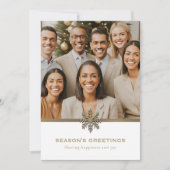 Zakelijk Team Photo Business Feestdagenkaart (Voorkant)