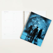 Zakelijk Team Silhouet Futuristische Zakelijkheid Planner (Display)