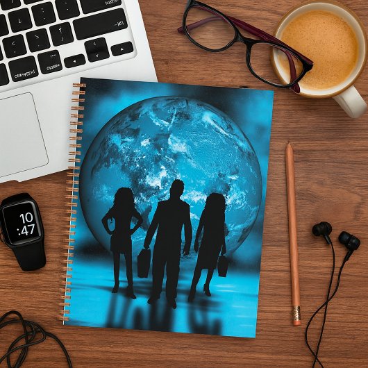 Zakelijk Team Silhouet Futuristische Zakelijkheid Planner