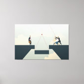 Zakelijk teamwork canvas afdruk (Voorkant)