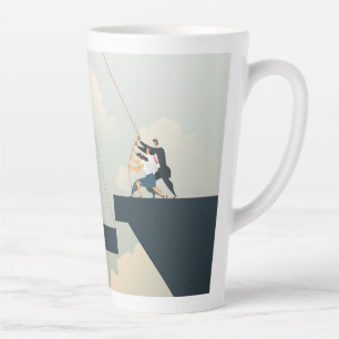 Zakelijk teamwork latte mok