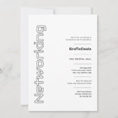 Zakelijk Tech Network Minimale gebeurtenissen Kaart (Voorkant)