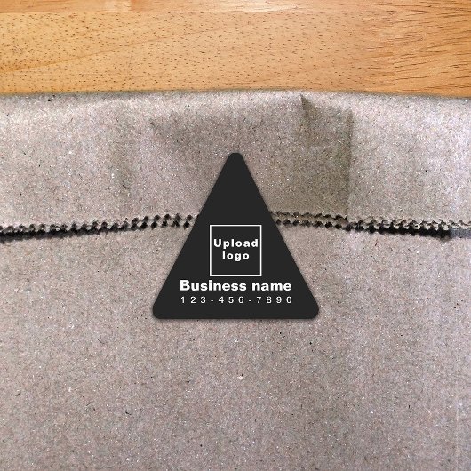 Zakelijk telefoonnummer op Black Triangle Sticker