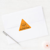 Zakelijk telefoonnummer op Oranje kleur Sticker (Envelop)
