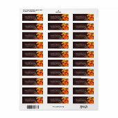 Zakelijk Thanksgiving Pompoenen Retouradres Etiket (Full Sheet)