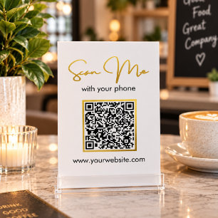 Zakelijk Trouw QR-code tafelkaart Kaart