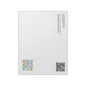 Zakelijk Uw Logo Aangepaste Gepersonaliseerde QR-c Notitieblok (Linkerzijde)