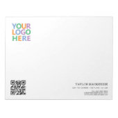 Zakelijk Uw Logo Aangepaste Gepersonaliseerde QR-c Notitieblok (Voorkant)