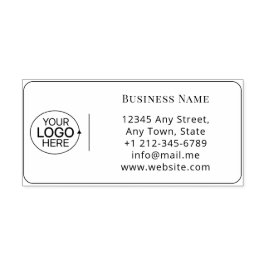 Zakelijk Uw Logo Clean Modern Retouradres toevoege Zelfinktende Stempel