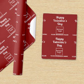 Zakelijk Valentijn Rood inpakpapier
