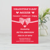 Zakelijk Valentijnsfeest Mixer Kaart (Staand voorkant)