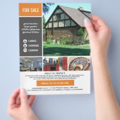 Zakelijk vastgoed flyer (Hand)