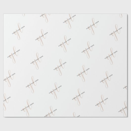 Zakelijk Verpakkingsbedrijf Logo Branded Gift Cadeaupapier (Vlak)